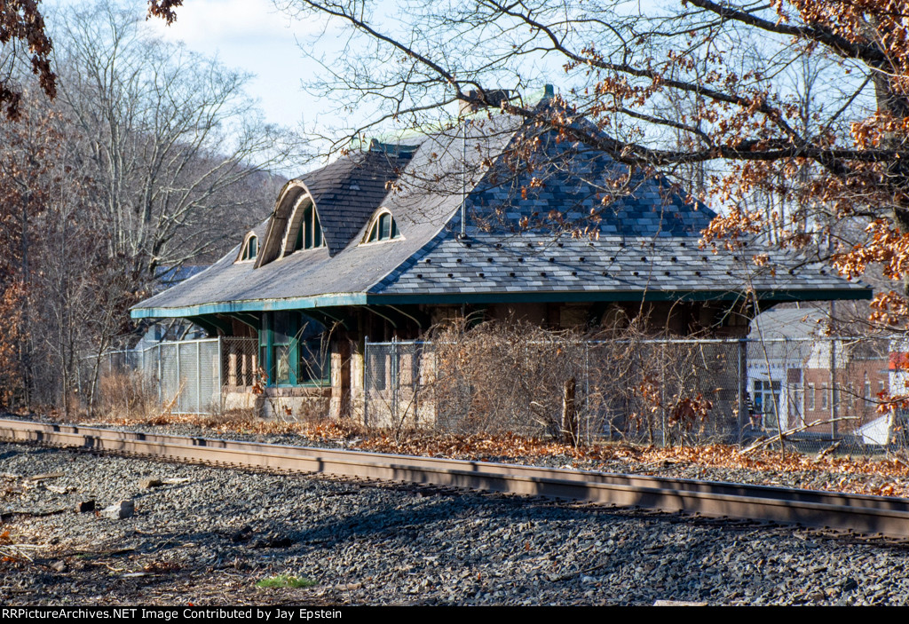 The former B&A station at Warren 